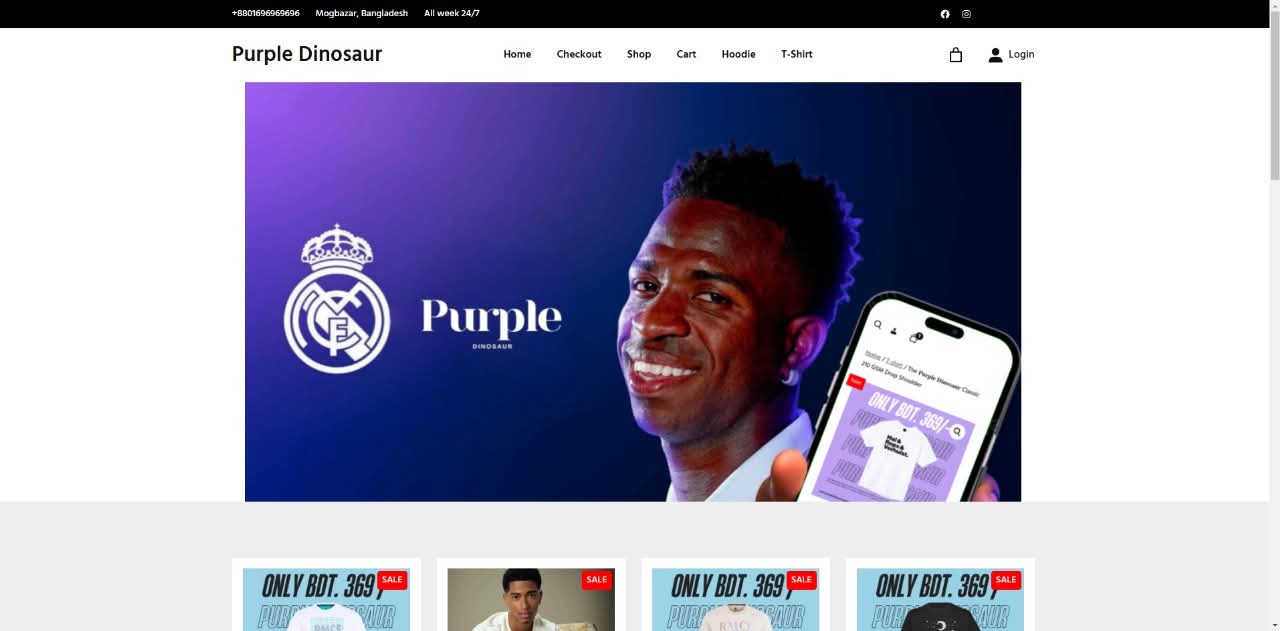 Purple Dinosaur Website